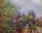 阿尔弗莱德 西斯莱 : Two Women Walking along the Riverbank